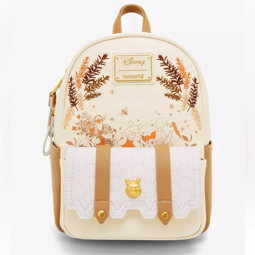 Loungefly Disney Winnie the Pooh Characters Honeycomb Mini Backpack